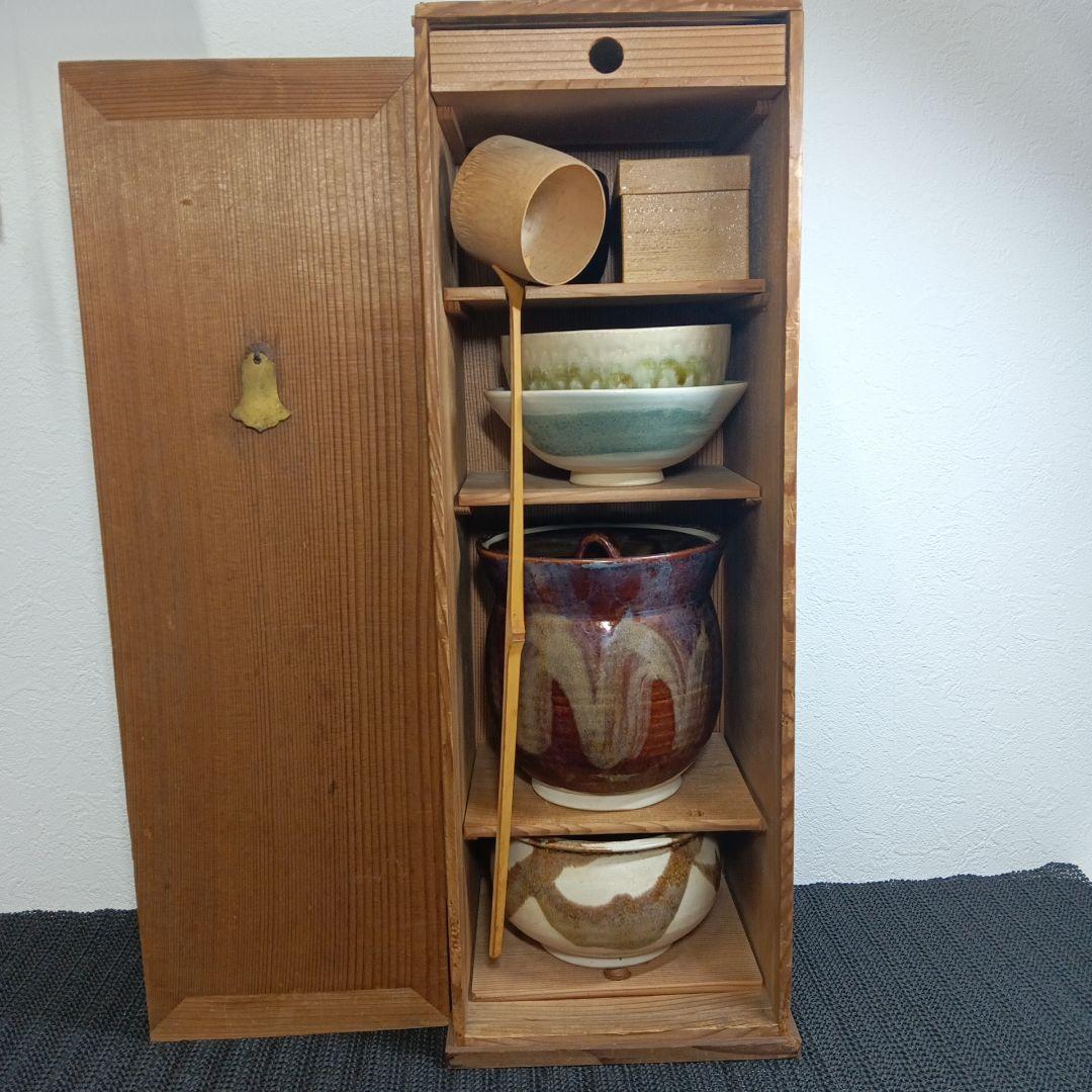 茶道 茶道具 日本茶用品 茶道具一式 10点セット 木箱入り