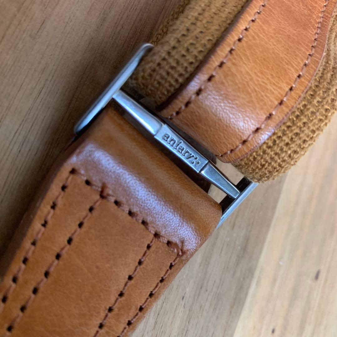 美品＊aniary アニアリ ブリーフバッグ 2way キャメル A4 ビジネス