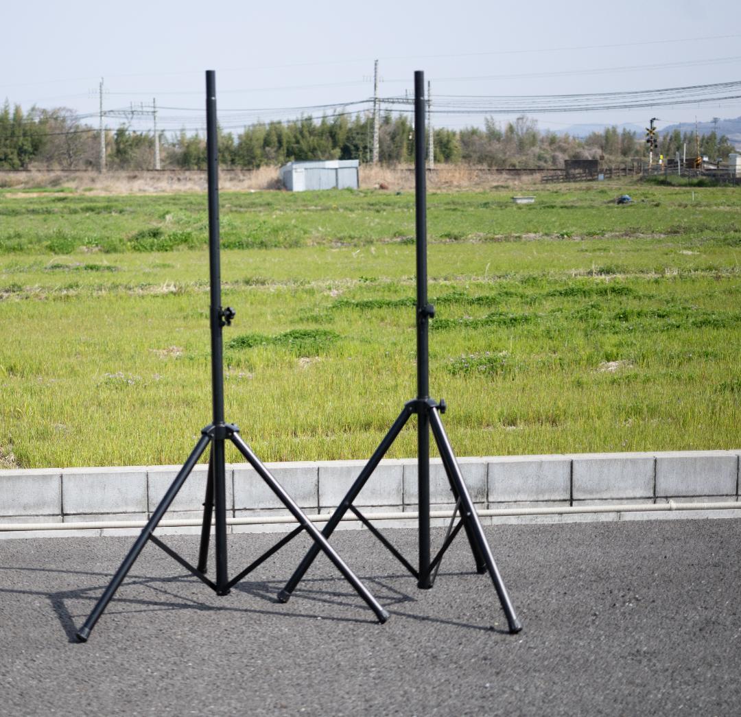 スピーカースタンド　２本セット　耐荷重　60kg　185ｃｍ