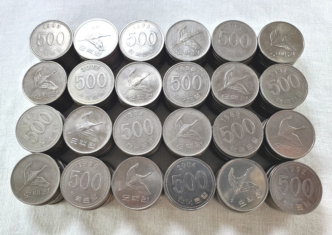 韓国　ウォン　外貨　外国　海外　　旧硬貨　古銭　為替　FX　アジア　銭