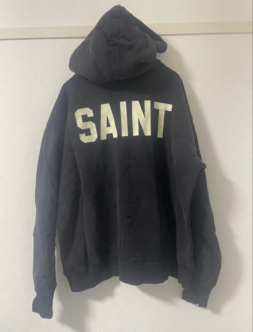 SAINT セントマイケル 25AW ベルベルジン コラボ パーカー 黒 L
