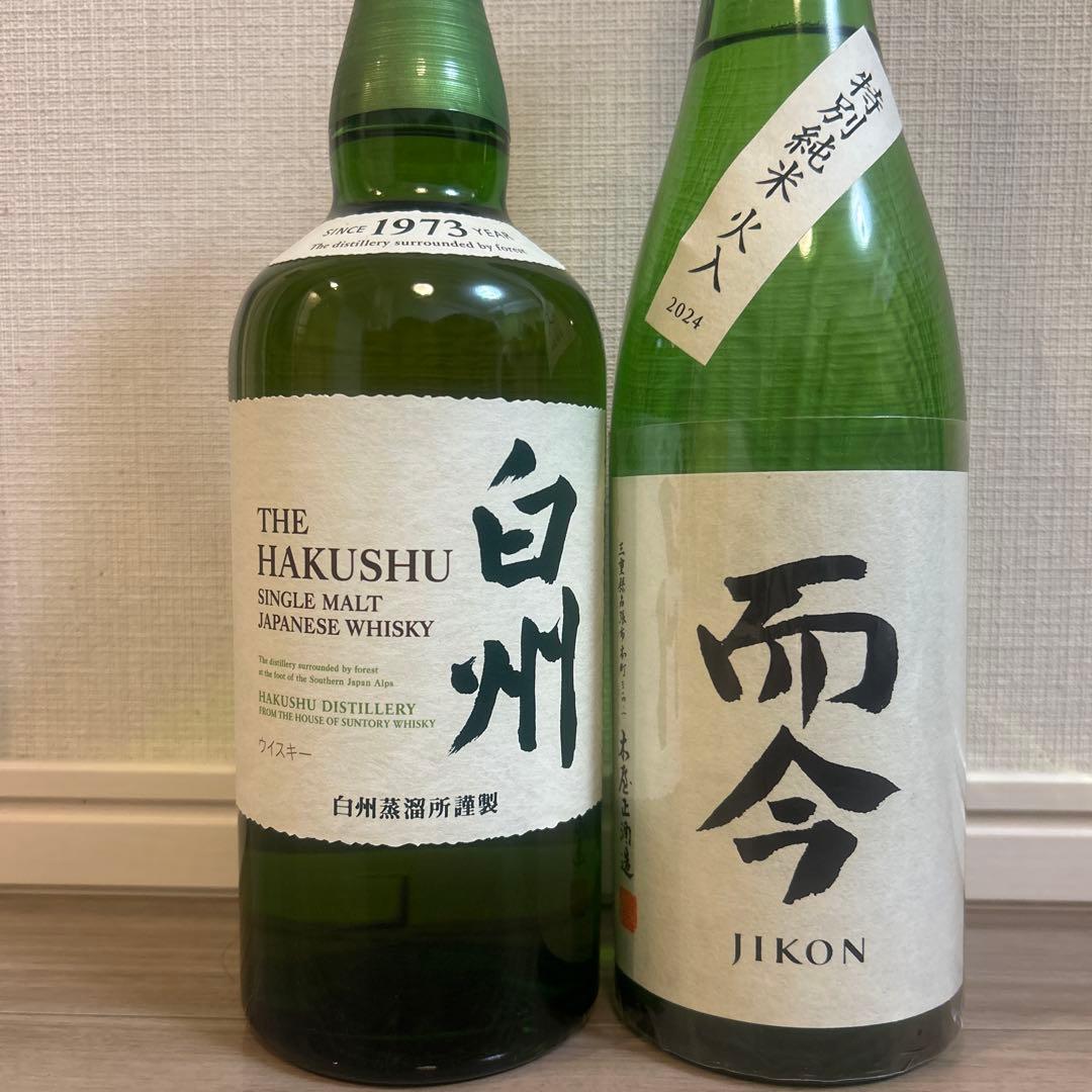 白州NAと而今JIKON 特別純米火入れの2本セット　匿名発送　メルカリ便