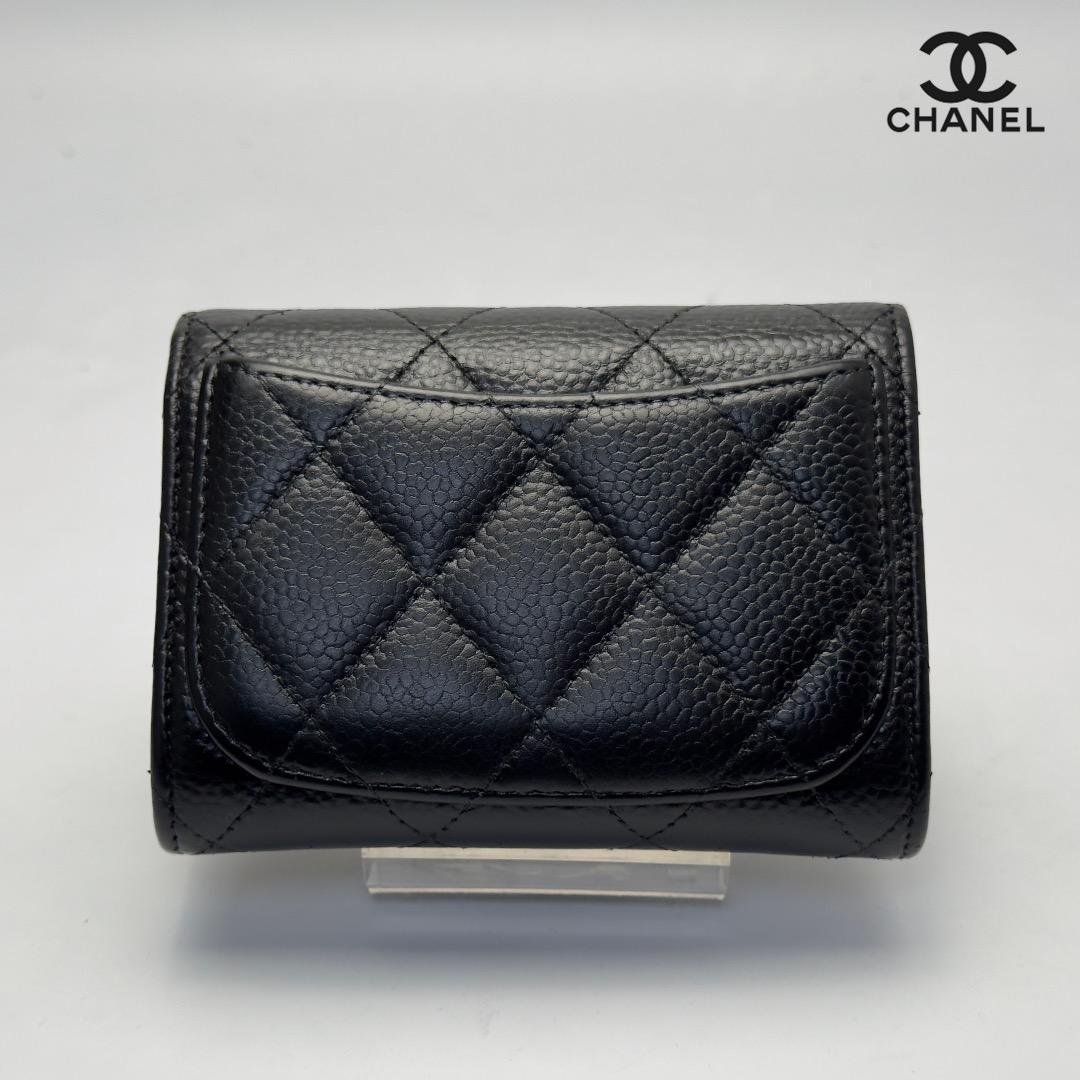 正規品　シャネル　マトラッセ　ゴールド金具　フラップパース　カードケース