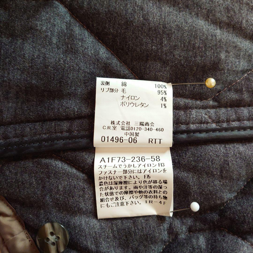 バーバリー　ダークブラウン キルティングインナー付きメンズミドルコート