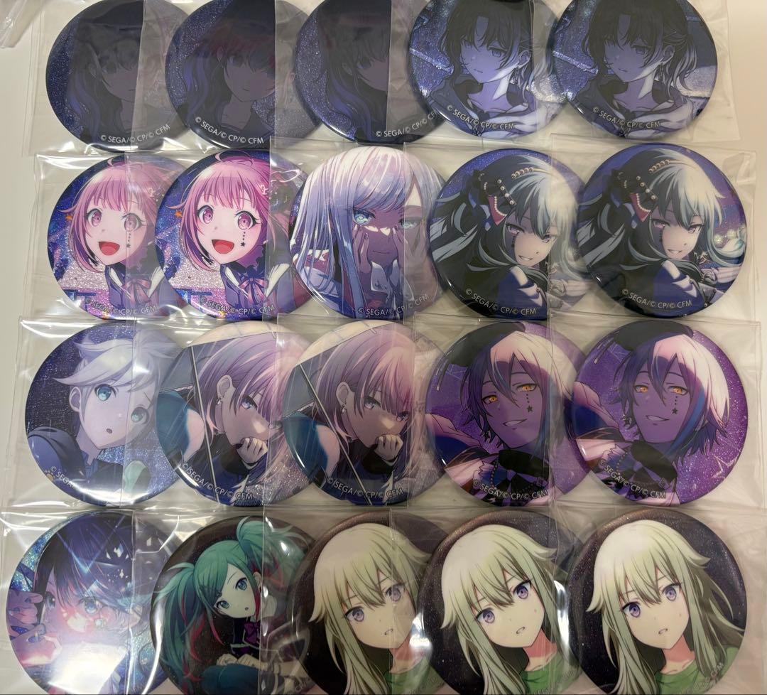 プロセカ グリッター 缶バッジ まとめ売り