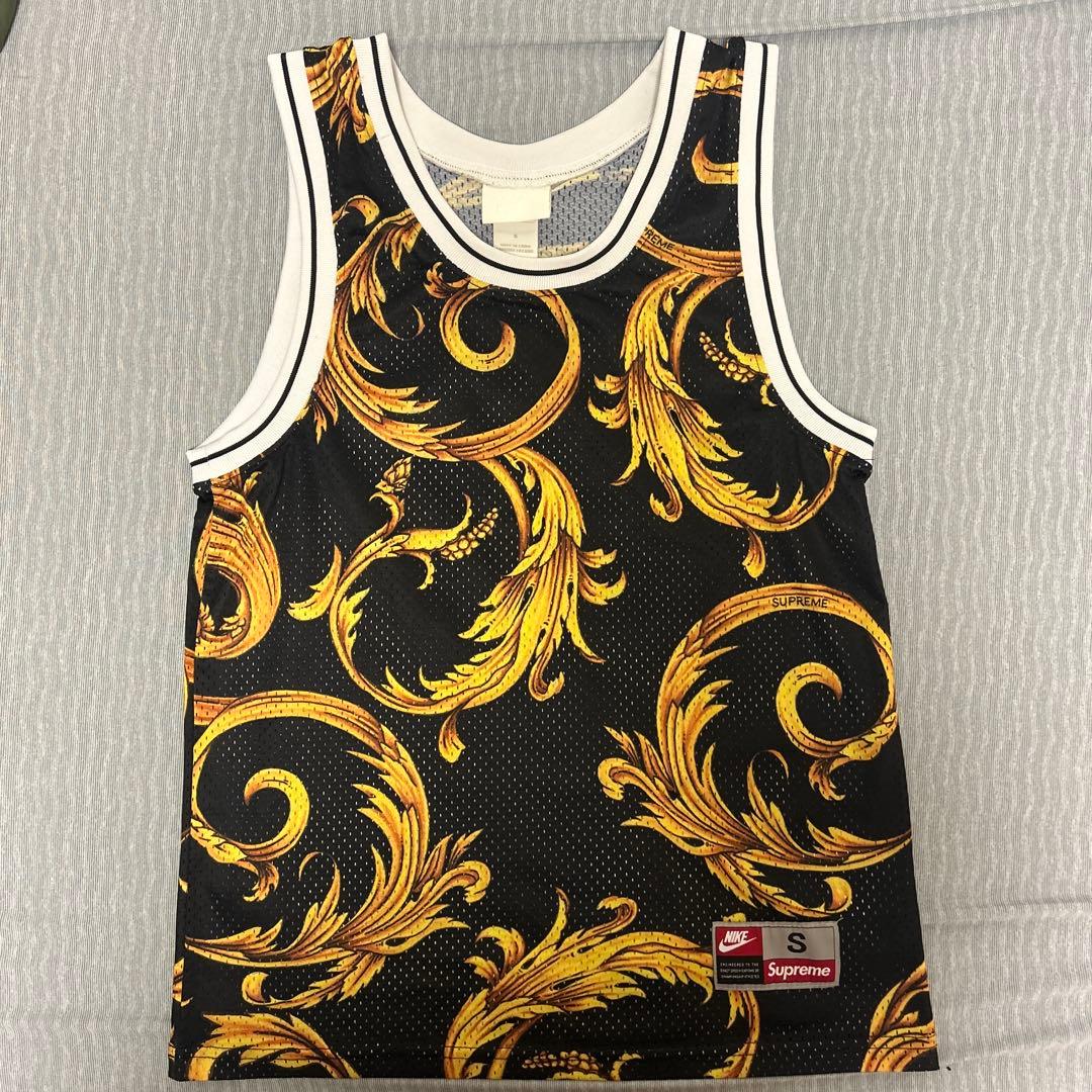Supreme × NIKEバロック柄タンクトップ S