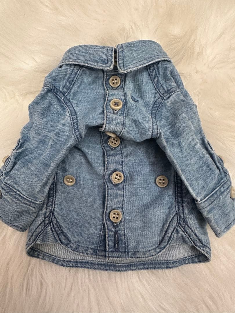 犬服・アクセサリー pp* closet 37 BIO BLEACH DENIM SHIRT