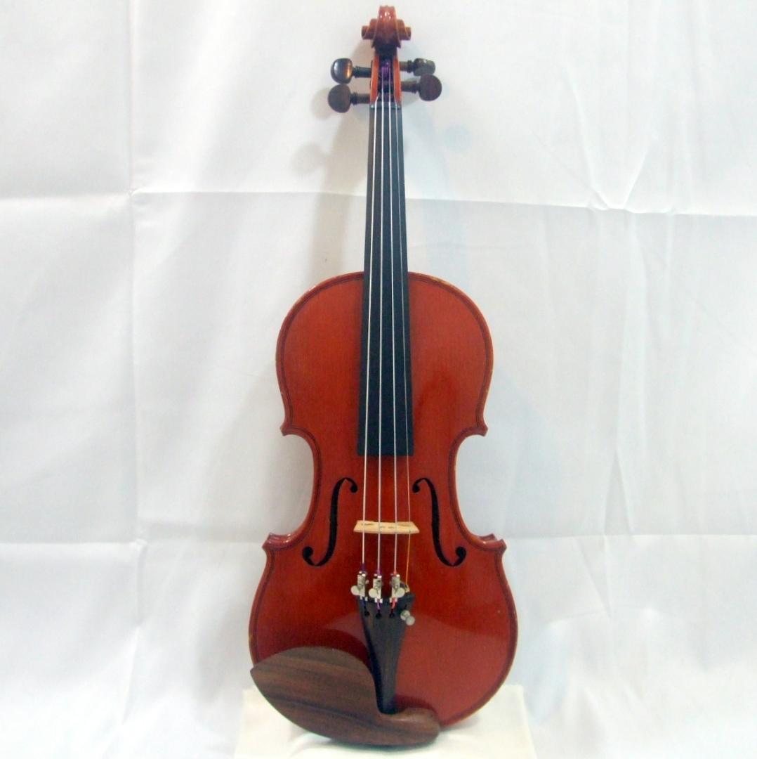 シャコンヌ サラバンド バイオリン 虎杢 1/2 弓 ケース メンテ済み