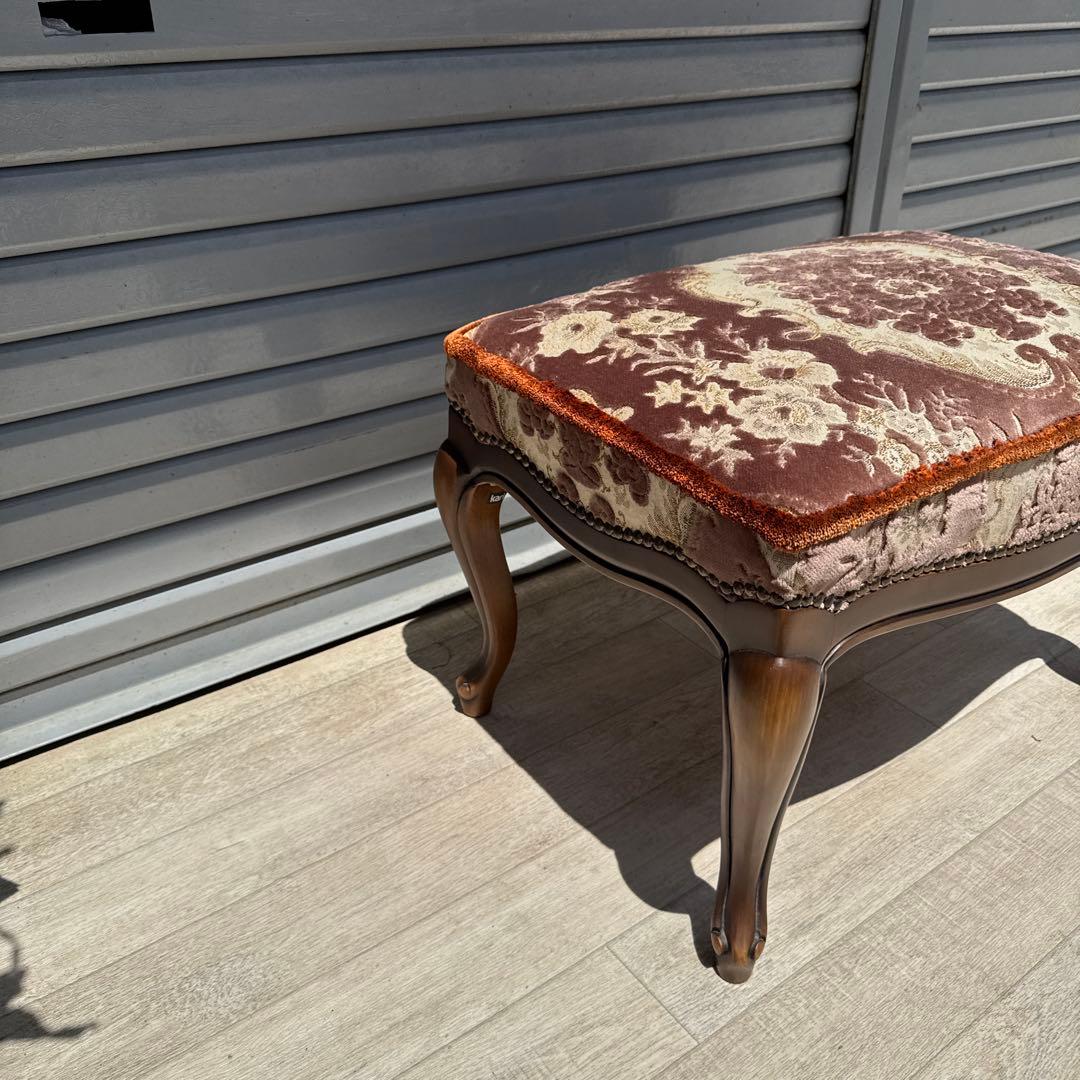 karimoku Louis XV ルイ15世 スツール オットマン 猫金華山
