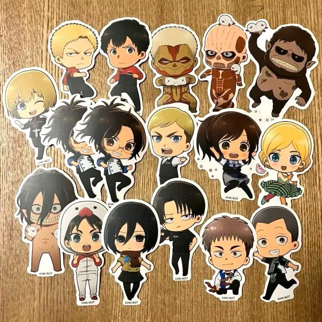 130 進撃の巨人　ジョイポリス　コラボ　ダイカットステッカー　コンプリート