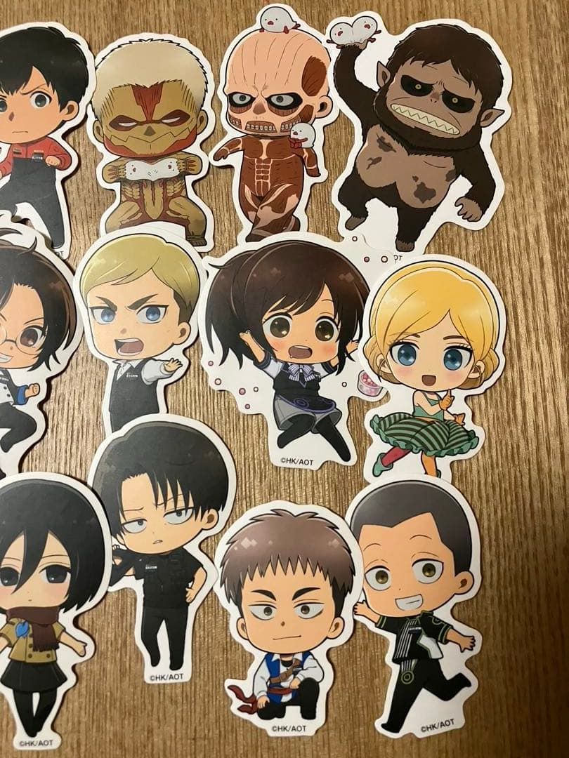 130 進撃の巨人　ジョイポリス　コラボ　ダイカットステッカー　コンプリート