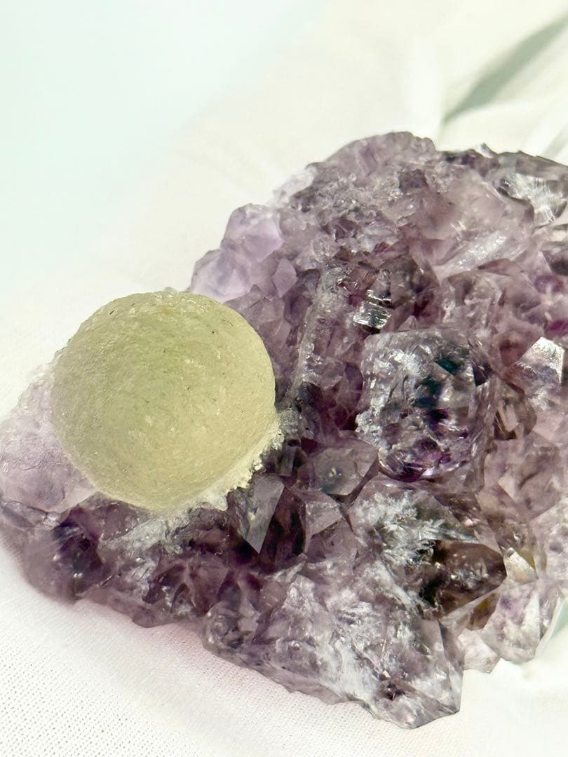 球状フローライト　インド産　蛍石　原石標本　鉱物標本　原石　ポンデリング