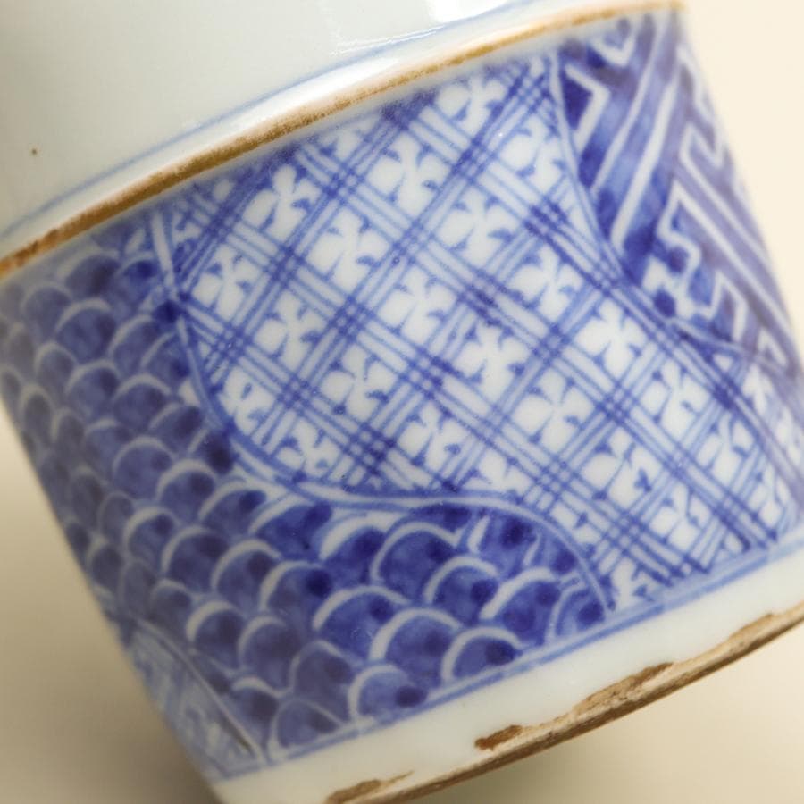 錦手捻祥瑞徳利 一対 酒器 酒注 花生け 収納箱