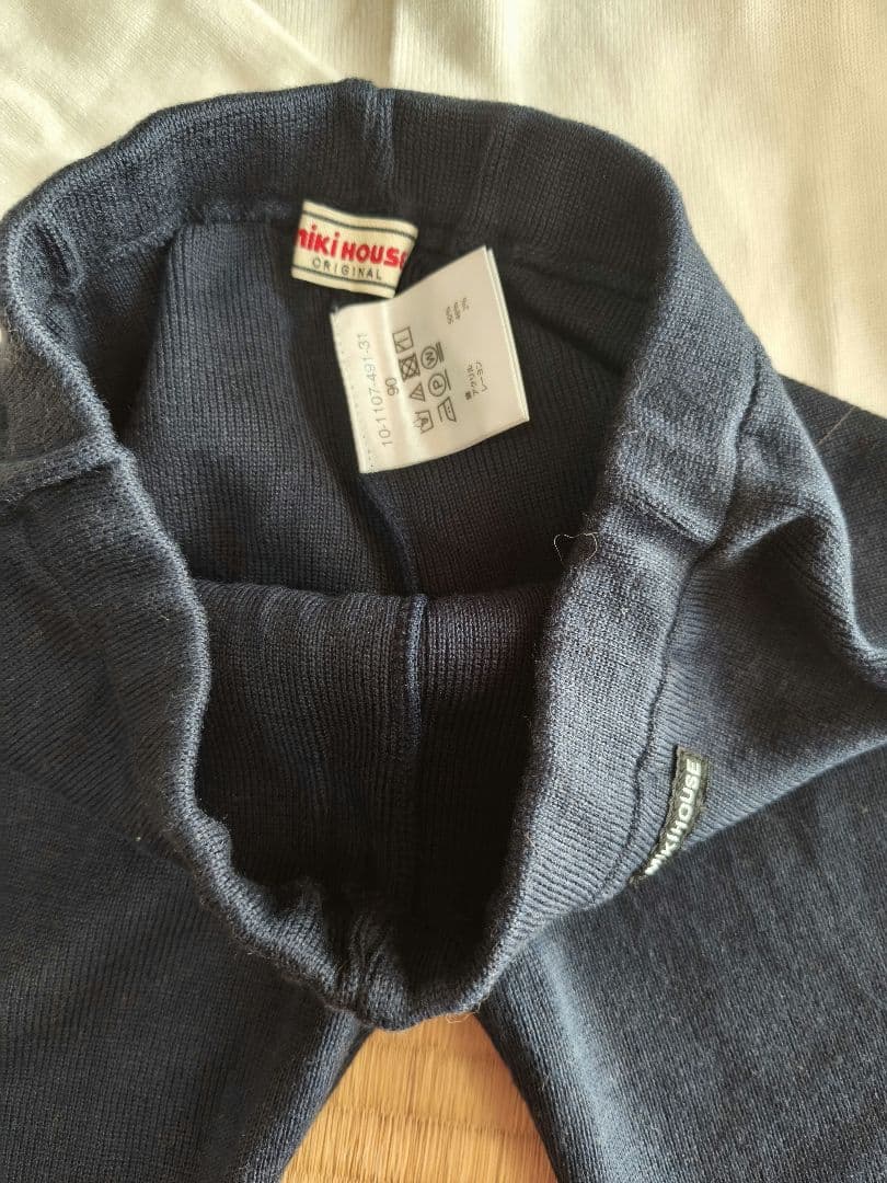 MIKI HOUSE セーラー風フォーマルセット ニットカーディガン　90