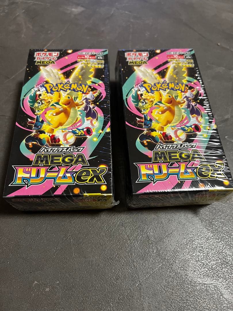 ポケモンカードゲーム MEGAドリームex 新品未開封 シュリンク付 2BOX
