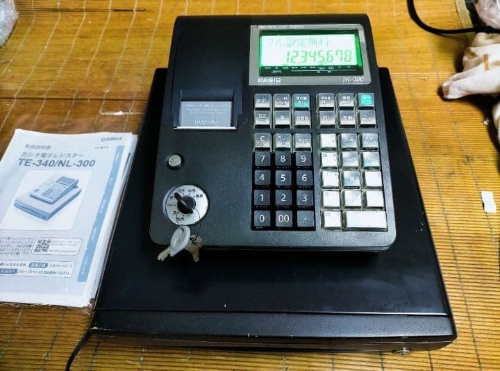カシオレジスター　TE-340/NL300　フル設定無料　016266