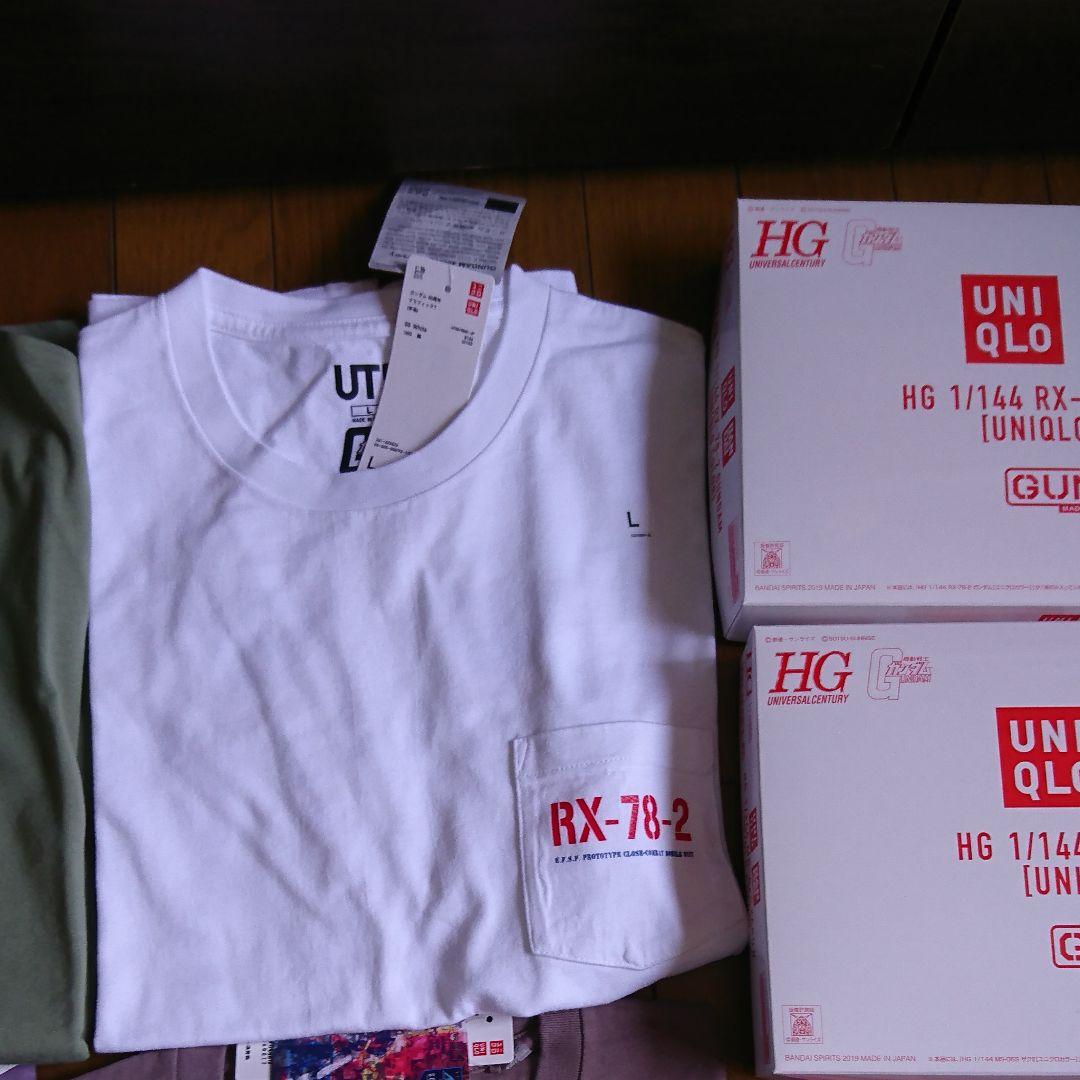 新品 ガンダム ユニクロ コラボ プラモデル Tシャツ 7枚 セット