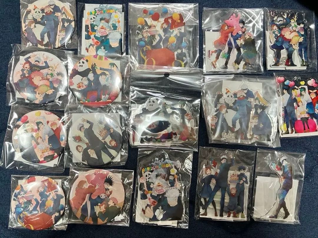 呪術廻戦 MAPPA バースデー アクリルフィギュア 缶バッジ