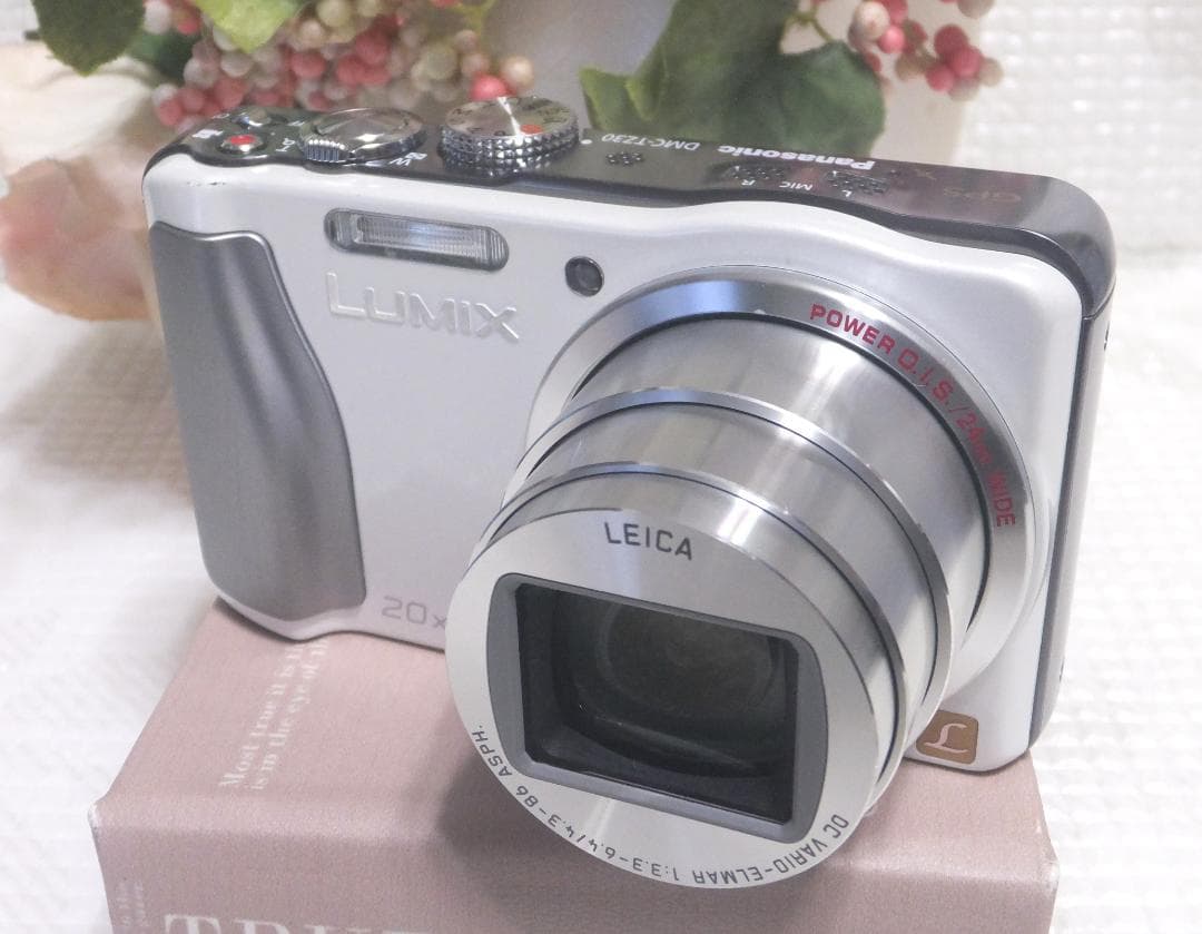 作動品 パナソニック LUMIX DMC TZ30 ホワイト 純正バッテリー付属