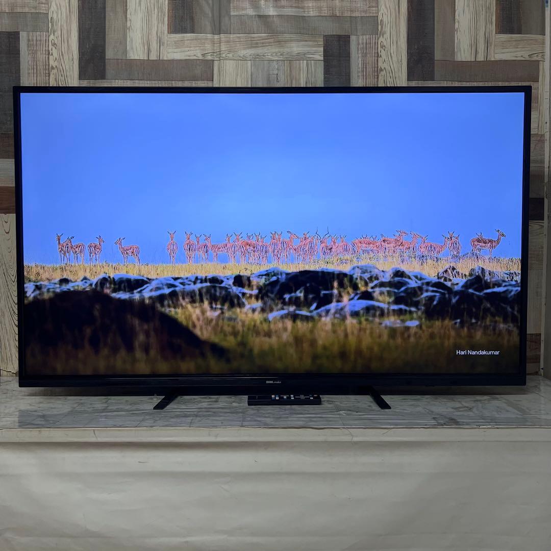 即日受渡❣️全国送料込DMM55V型4K液晶ディスプレイHDRスピーカーリモコン