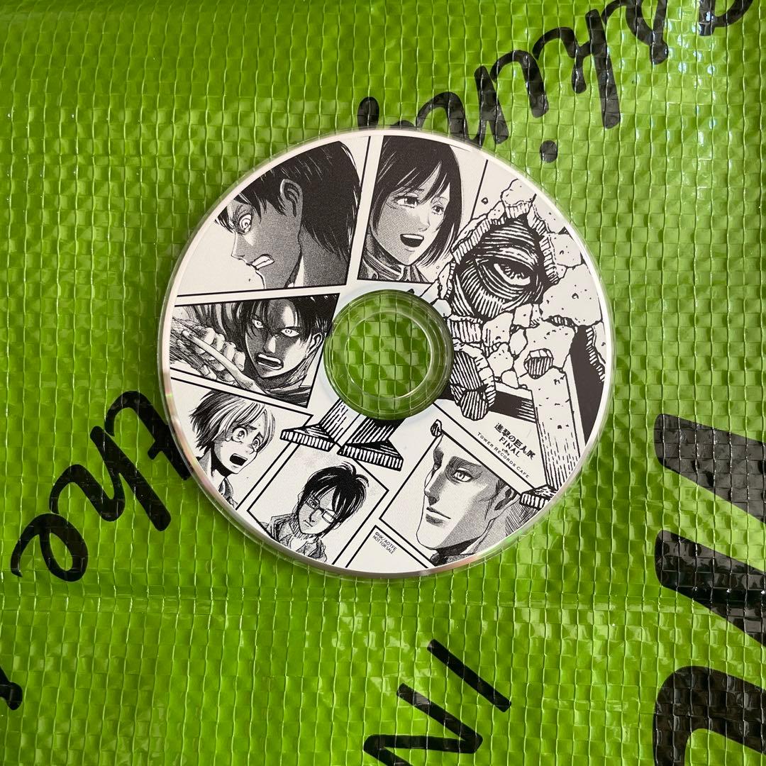 進撃の巨人 タワレコカフェ 特典 ミニクリアディスク