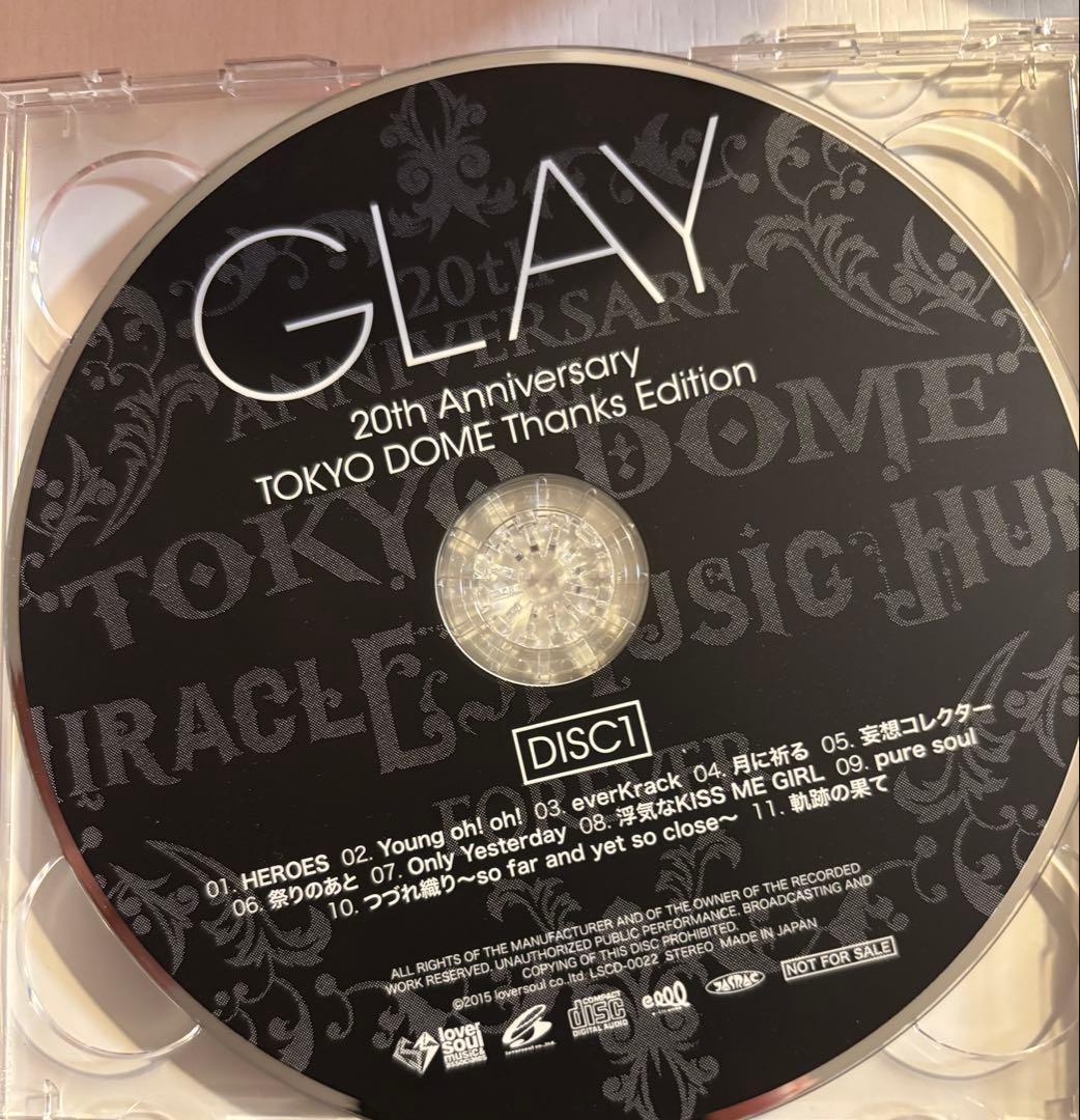 超貴重 GLAY 非売品CD TOKYO DOME Thanks Edition