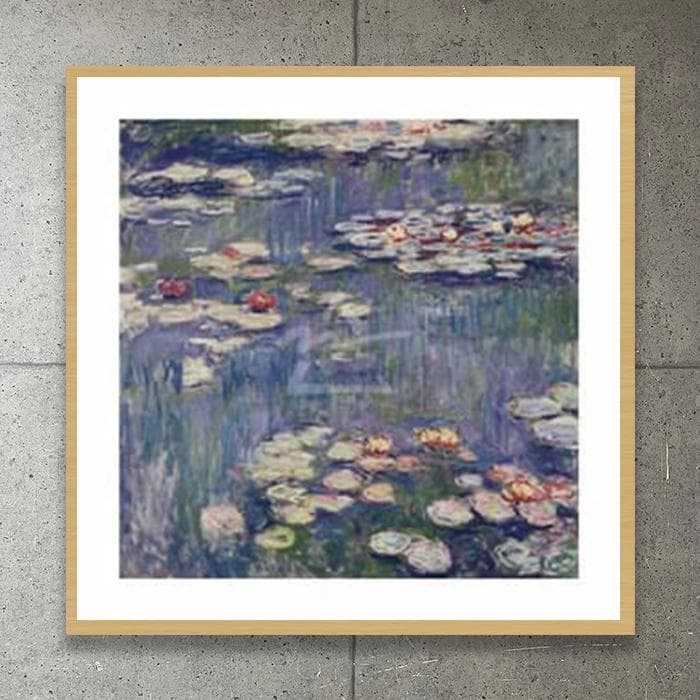 額装済/睡蓮 1916/クロード モネ/ポスター/インテリア/アート