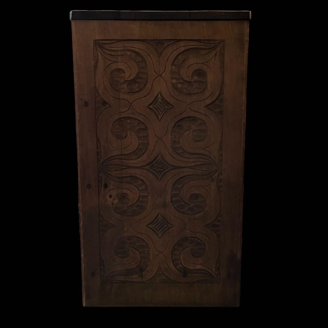 アイヌ 木彫り 小引き出し 小物　木製 引き出し チェスト ビンテージ　入手困難