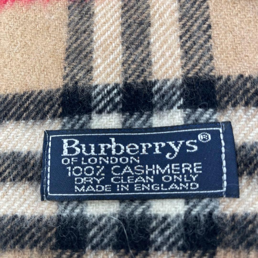 Burberry 100%カシミヤ ノバチェック チェックマフラー ベージュ