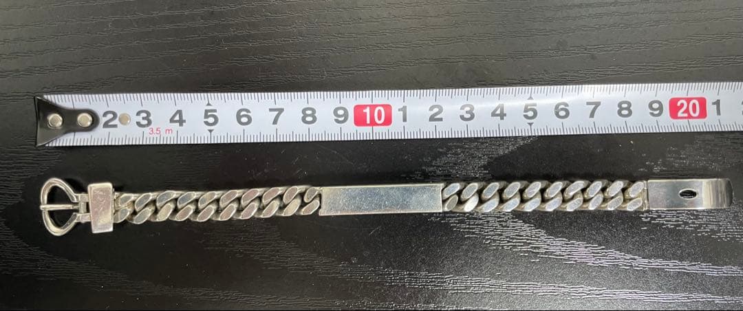 【エルメス似】UnoAErre 70sヴィンテージ　シルバーブレスレット