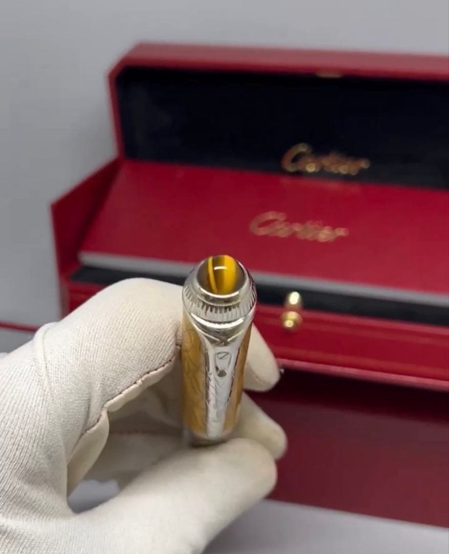 カルティエ Cartier ボールペン 金色と銀色