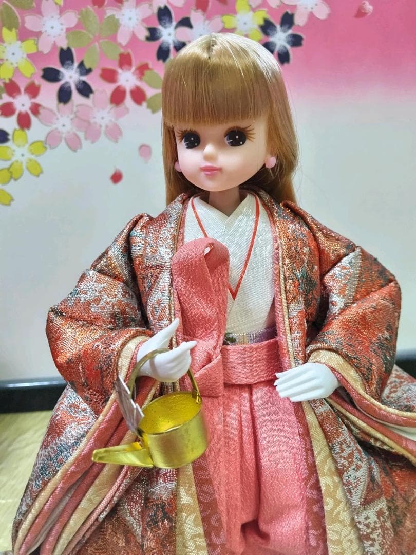 雛人形　リカちゃん　三人官女　リメイク品 　④