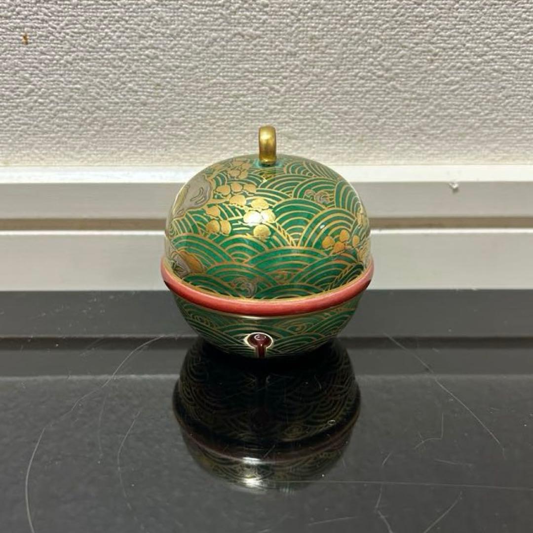 翠嵐　青交趾鈴香合　茶道具懐石茶箱鵬雲斎坐忘斎淡々斎即中斎七事式而妙斎水指棗茶碗