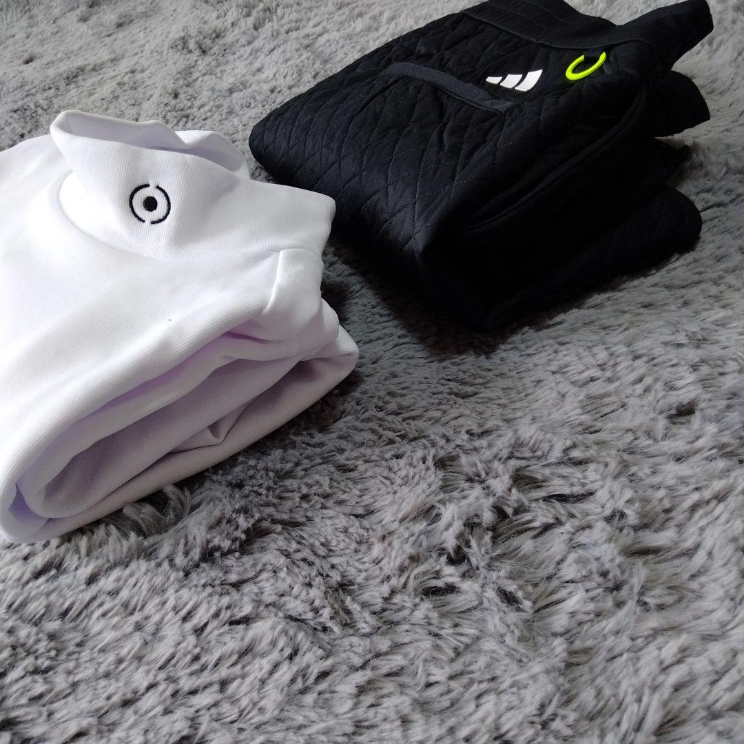 PING/adidas♡モックネック長袖/中綿スカート♡L ゴルフ/スポーツ