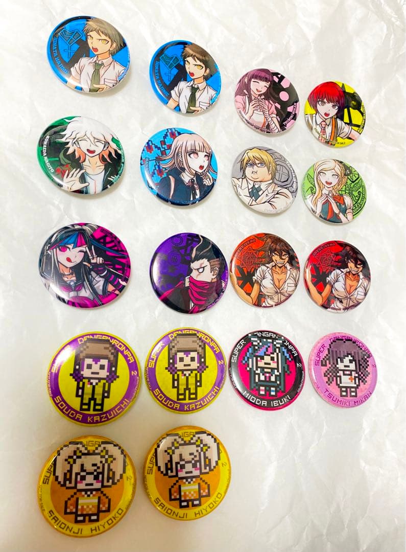 ダンガンロンパ　缶バッジ　カフェ　レア