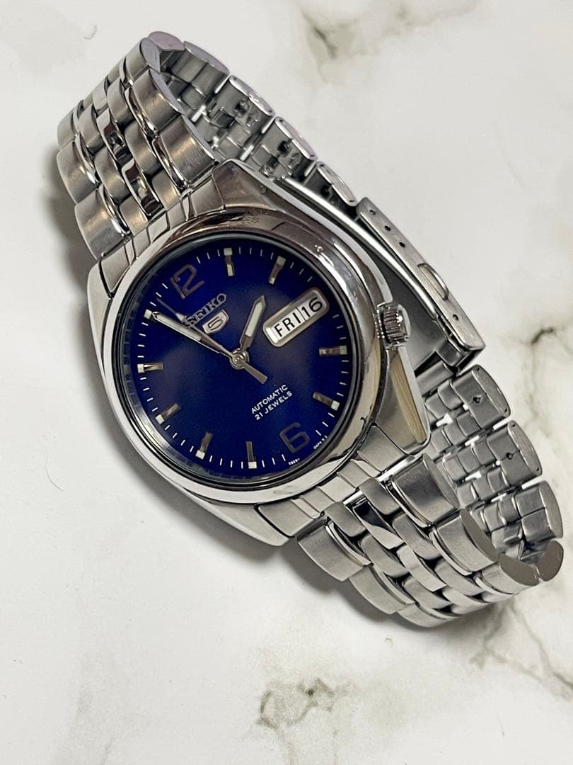 1995年11月製 セイコー5 オートマチック デイデイト　裏スケ　7S26