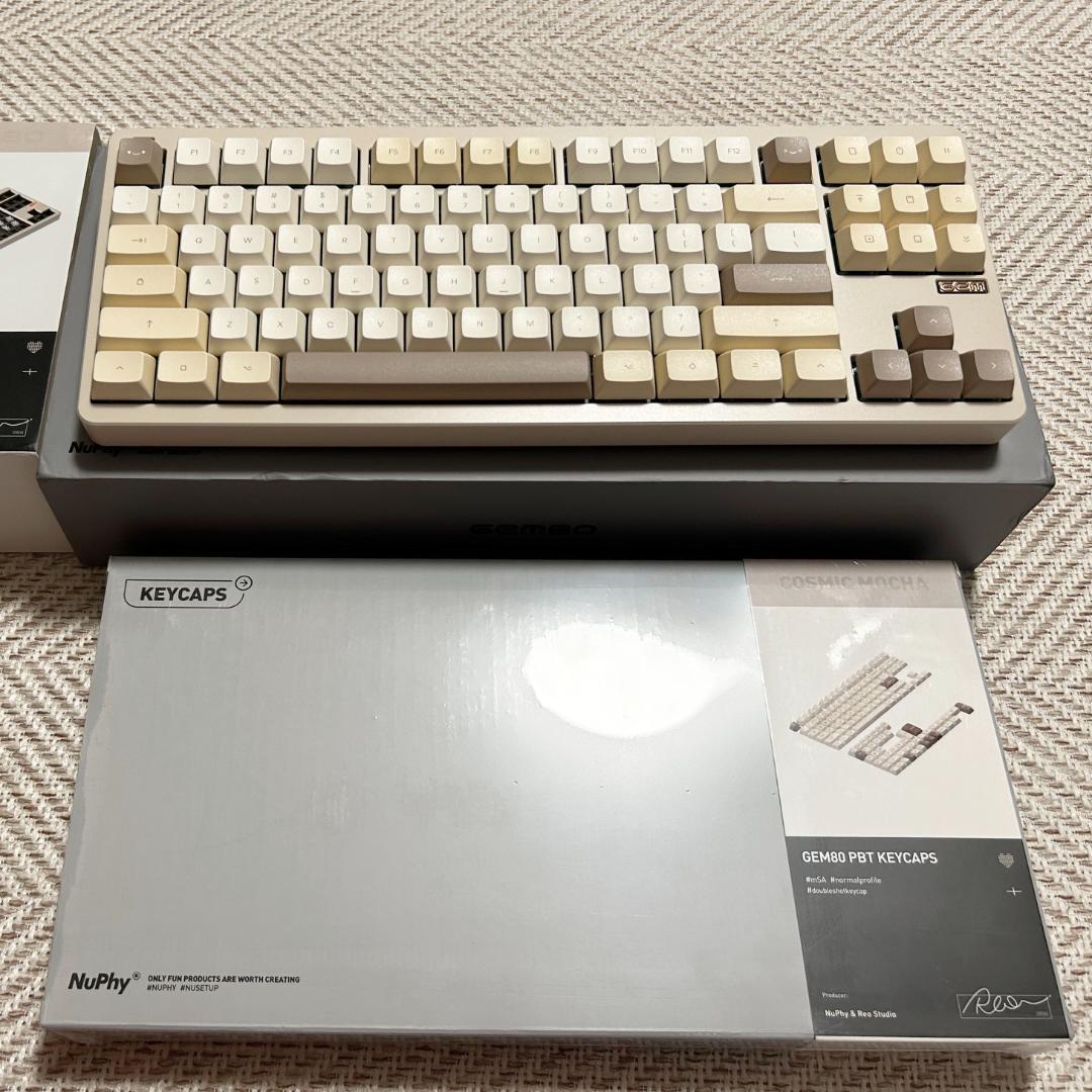 キーボード Nuphy Gem80 CosmicMocha 2.4Ghz/Bluetooth