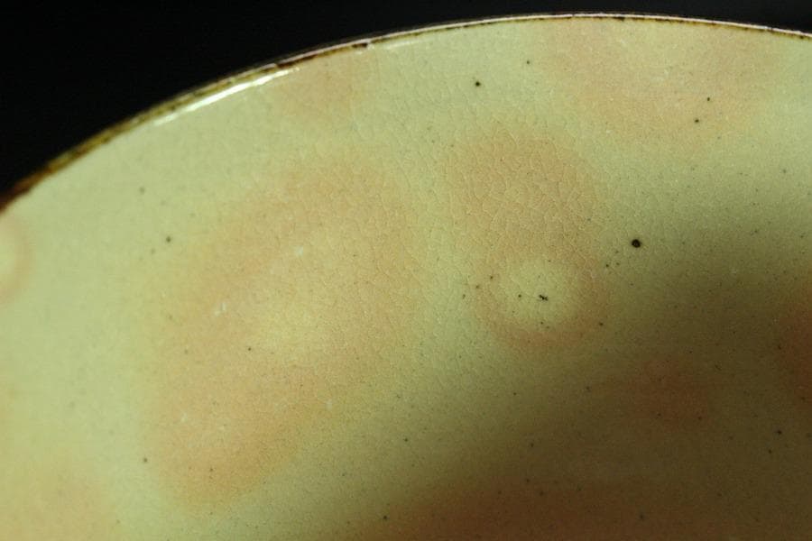 茶道具 南口閑枠造 乾山金泥老松茶碗 共箱 美品(K-A499)