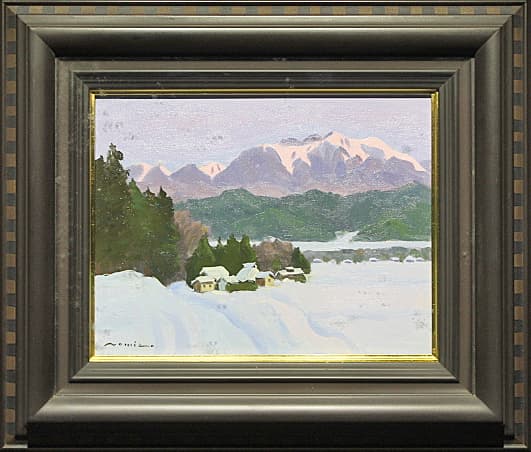 野溝嘉彦【仙丈暮色】師：中村琢二 油彩 6号