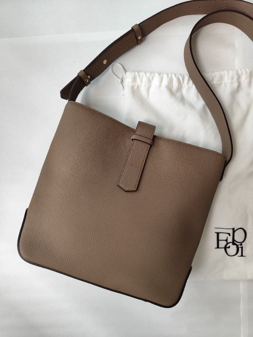 epoi リツ シュランケンカーフレザーバッグ トープ