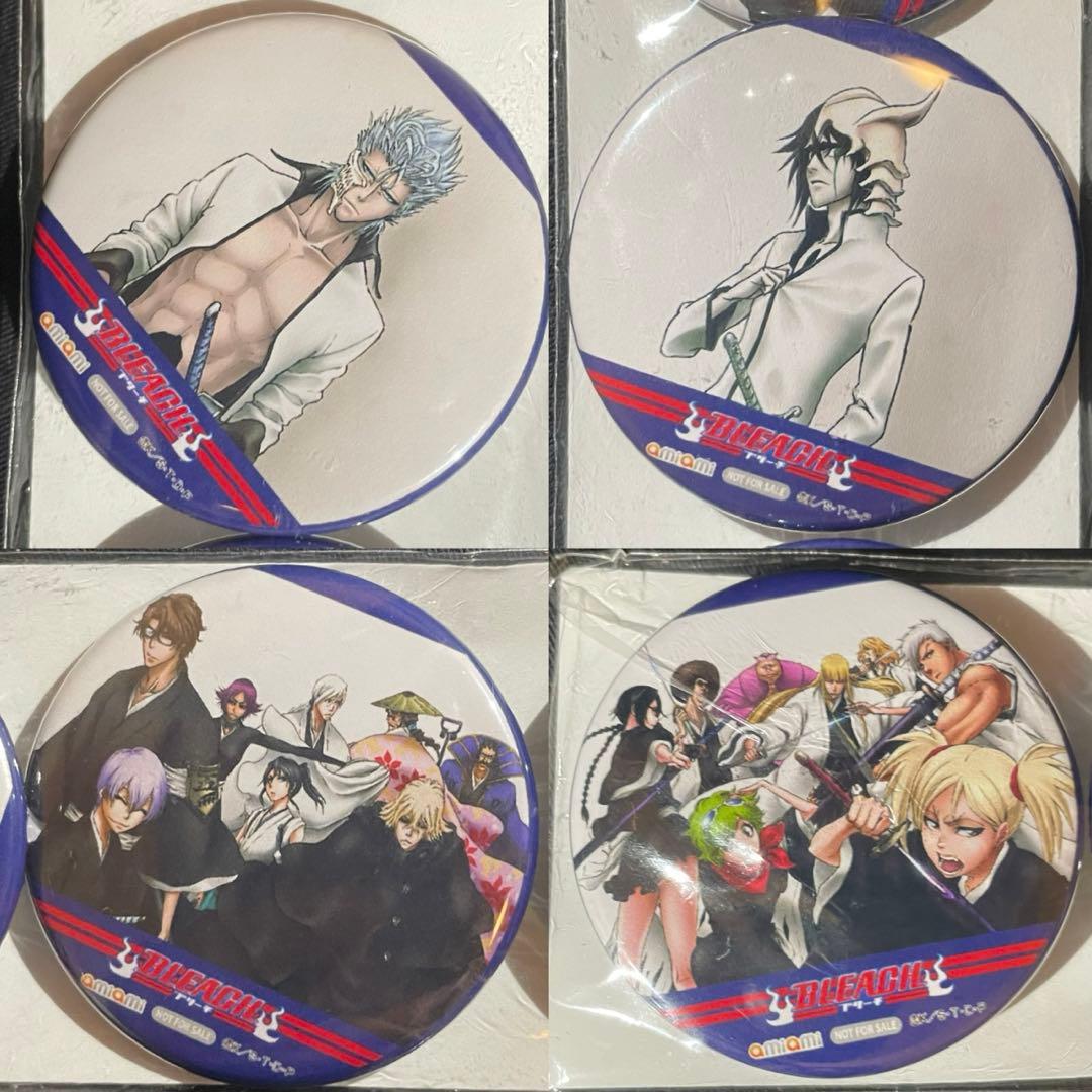 bleach あみあみ特典 缶バッジ グリムジョー ウルキオラ 過去編 4個