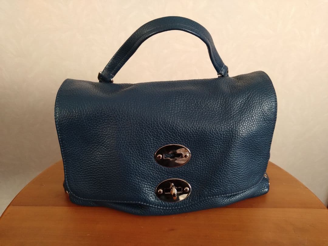 ZANELLATO ザネラート　ポスティーナ　ショルダーバッグ ネイビー