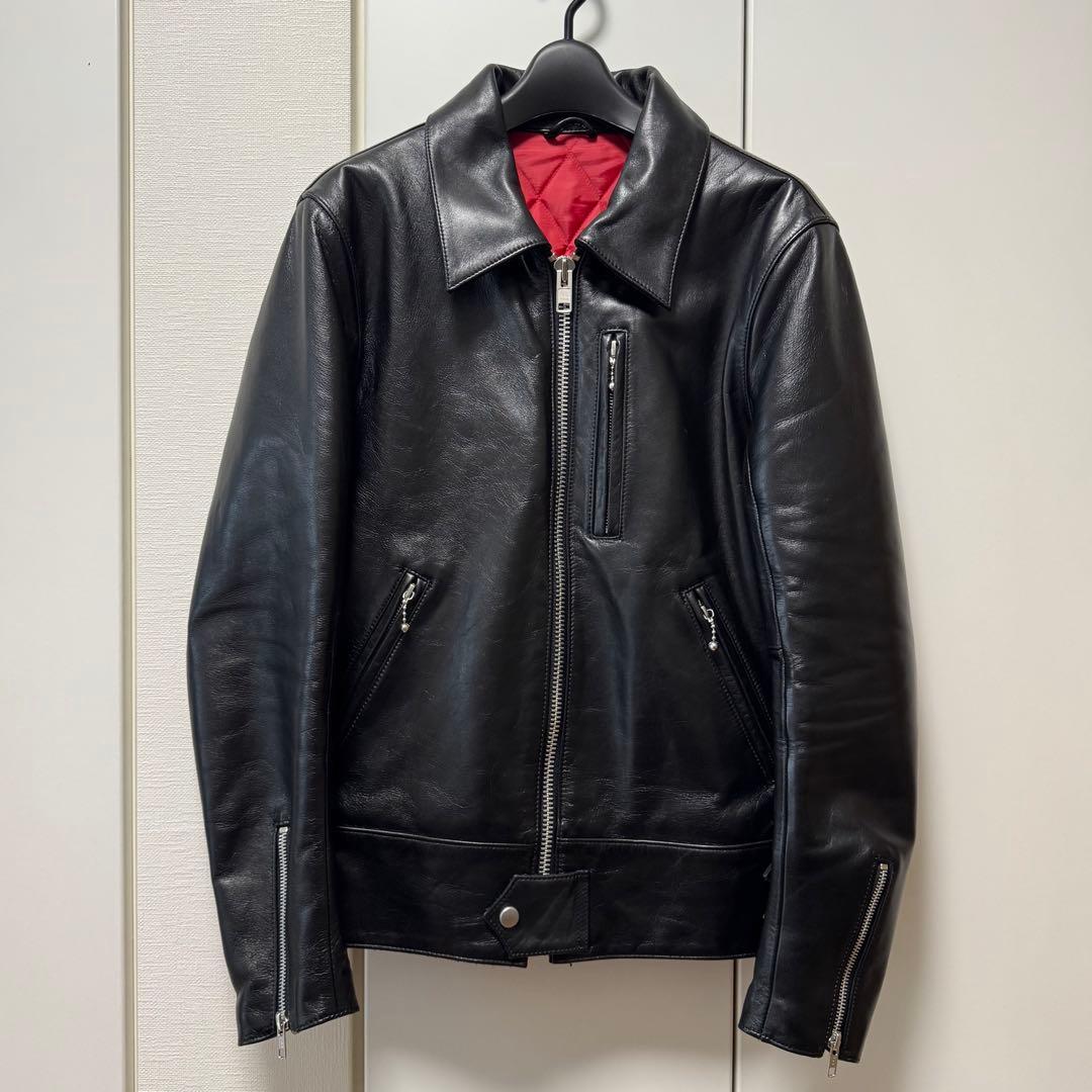 【美品】ROTAR 本革シングルライダース ジャケットM