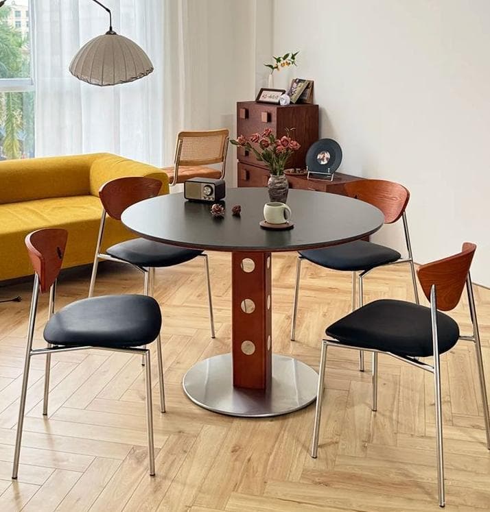 新品 ミッドセンチュリー モダンラウンドデスク テーブル ホワイト ポストモダン