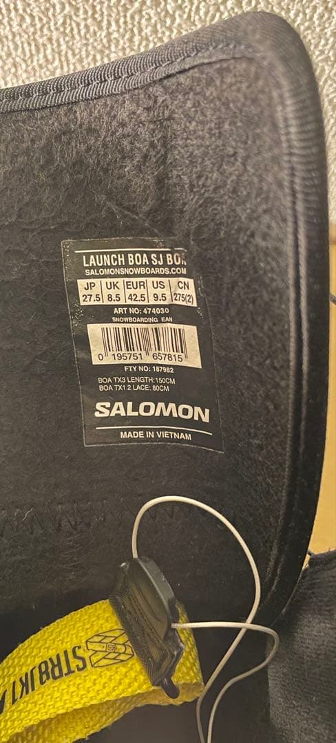 スノーボード 24-25 SALOMON LAUNCH BOA SJ 27.5cm