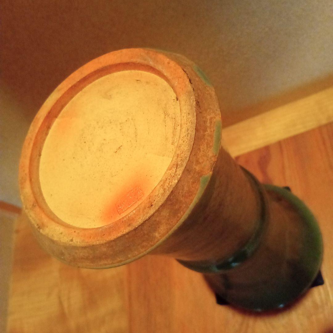 【大作 名品】法正寺焼　立鼓花入(幻の窯)