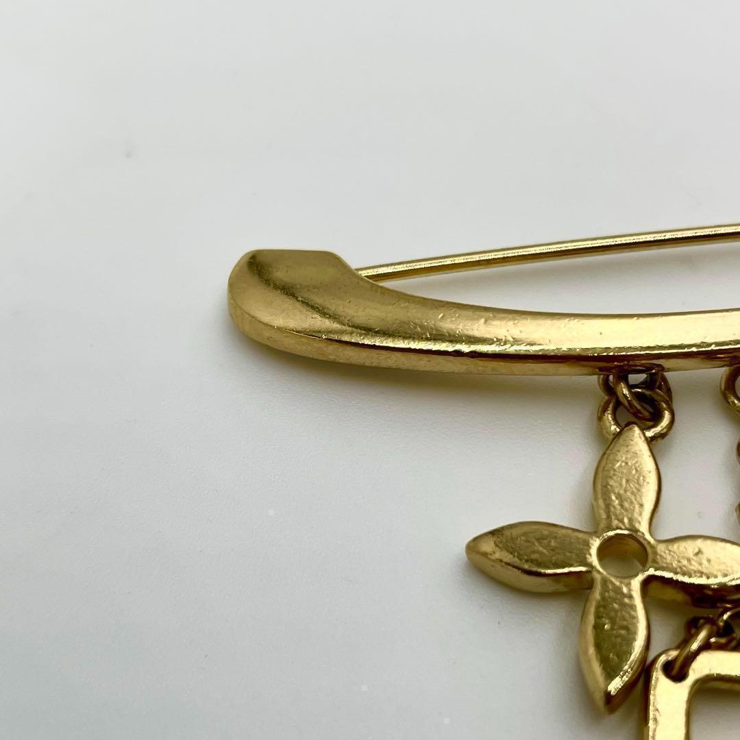 【極美品 鑑定済】ルイヴィトン ピン ブローチ ブロッシュ エバングル ヌリス