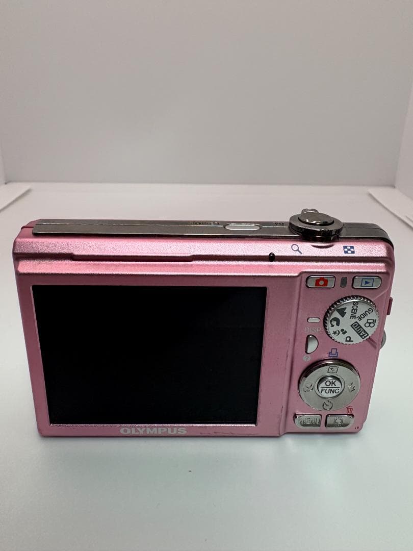 ⑧【美品】OLYMPUS FE-370 ピンクバッテリー付 　※簡易動作確認済