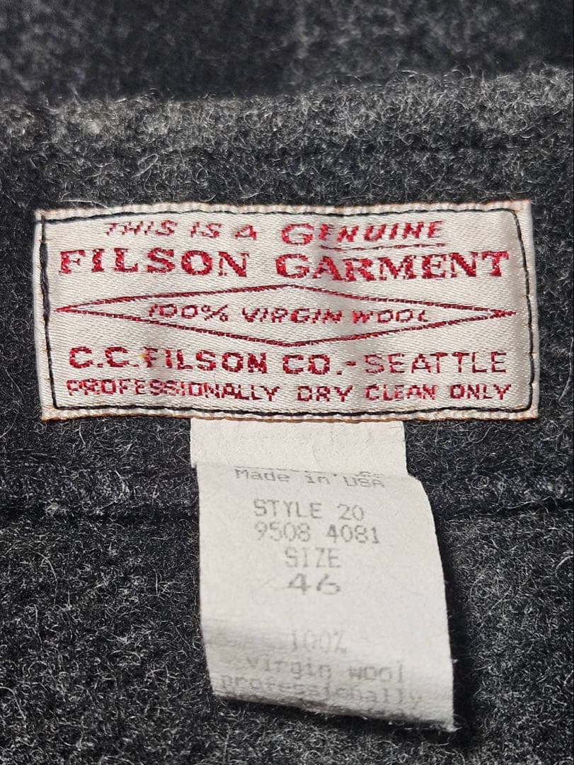 FILSON MACKINAW WOOLVEST size46(未使用品)