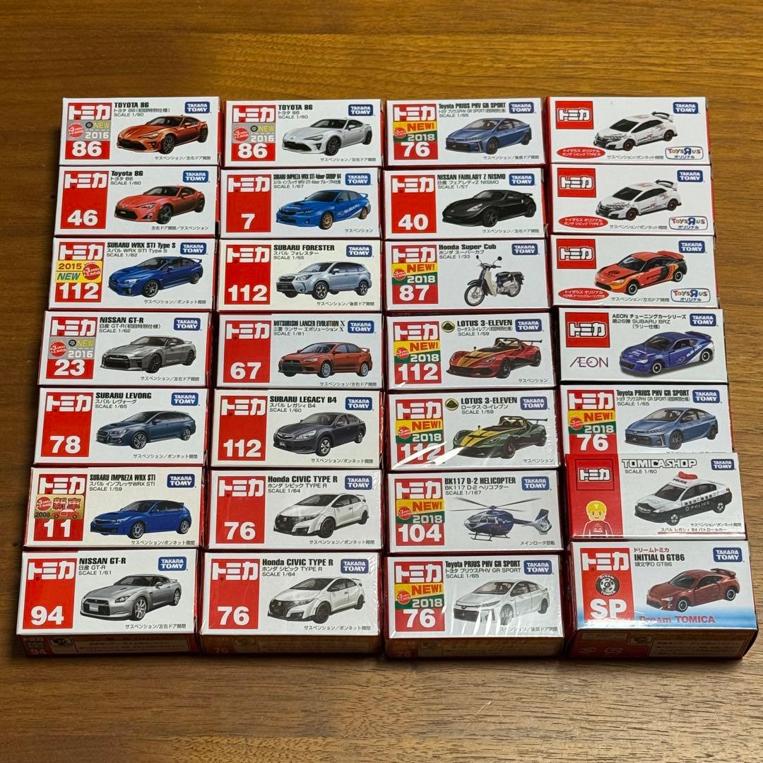 W*日様 トミカ　まとめ売り　28台